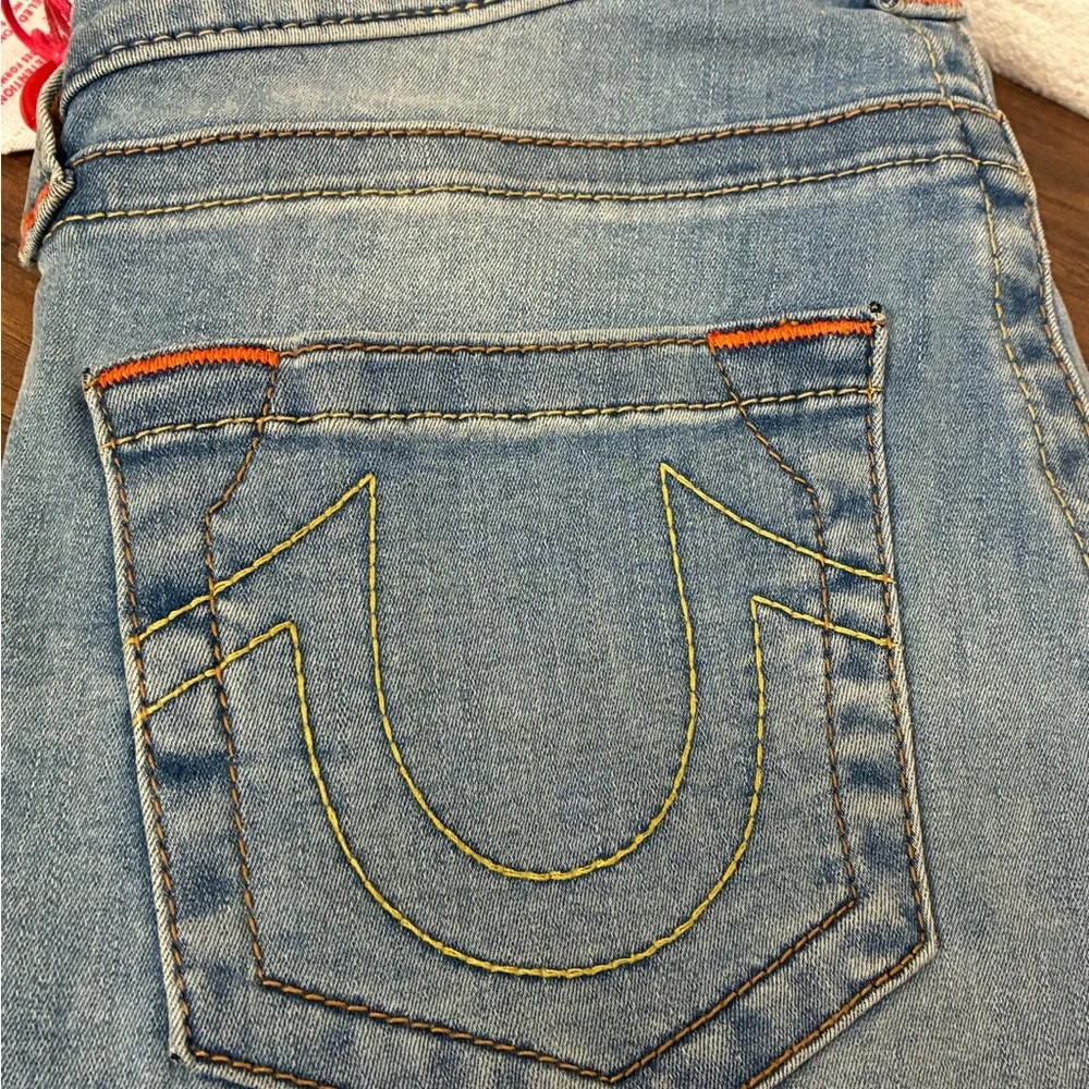 NWT True Religion Women Blue Jeans Size 27 Jennie Curvy Skinny - Picture 5 of 16
